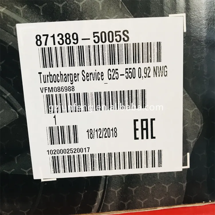 Genuine Garrett Supercore G25 G25-550 871389-5005S 858161-5002S ball bearing turbocharger