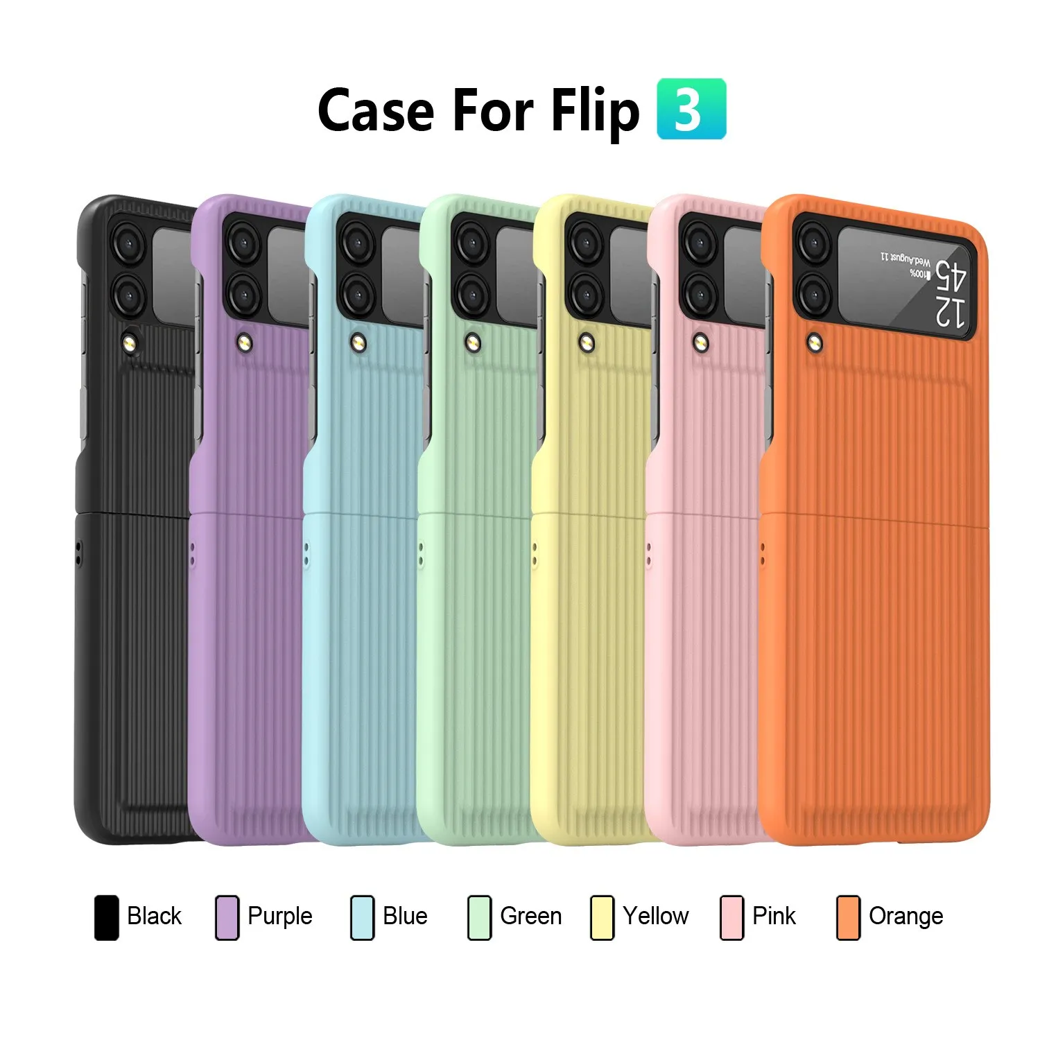 étuis pour Samsung Galaxy Z Flip 3 bagages étui de téléphone flip3 coque à charnière film tout-en-un housse de protection