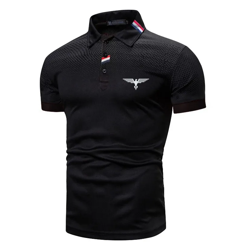 DINGSHITE Summer Fashion Short Sleeve Polo Shirt Men Business Shirt 220708