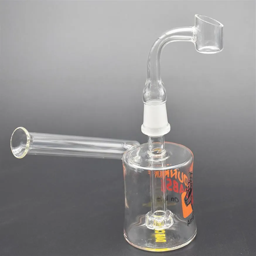 Dunkin DABS American Runs Dab Oil Rig Bong 14mm Ash Catcher