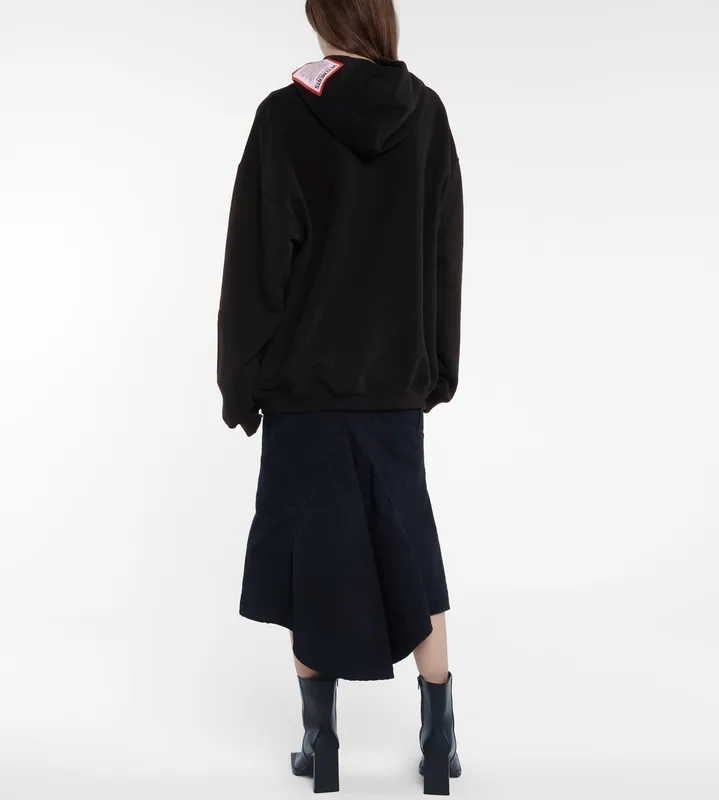 Mejor Precio En A Granel VETTEMENTS HOODIE 22SS Étiquette Rouge Autocollant 100 Coton Taille De