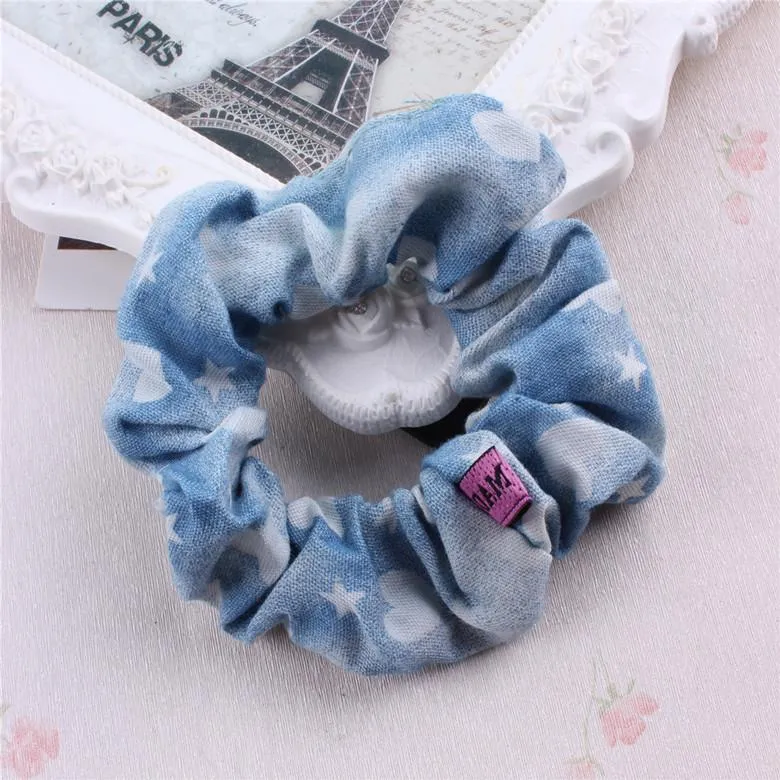 Accessoires de cheveux Denim Cowgirl femmes croix élastique bandeau bandeau bandeau noué bande accessoires cheveux