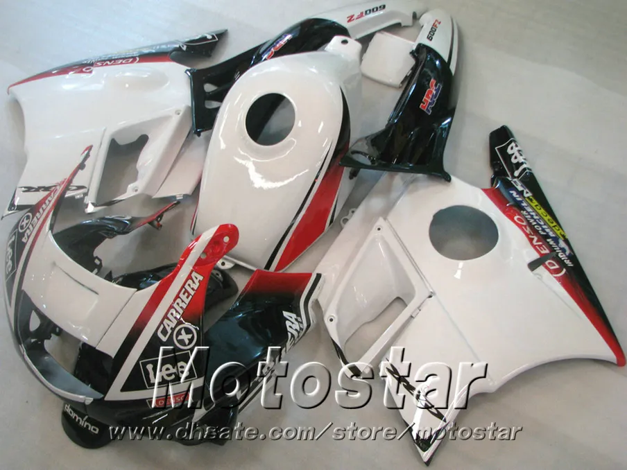 Motorcycle fairings for HONDA CBR 600 1991 1992 1993 1994 F2 CBR600 91 - 94 red black white plastic fairing kit RP8