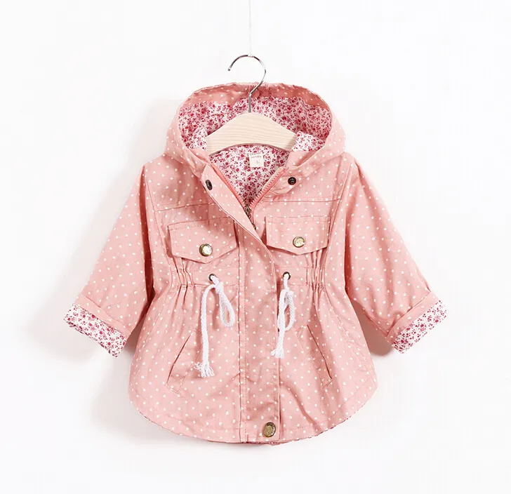 Autumn Jackets For girls New 2020 Korean version Brand Fashion Polka Dot Bat shirt Coat Children Hoodies