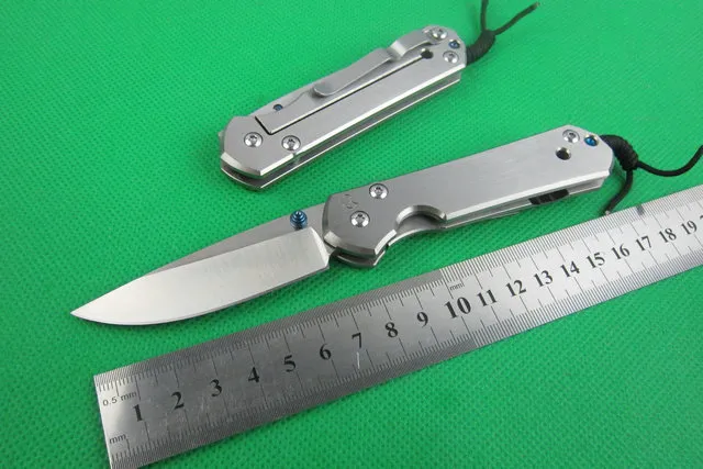 FREE SHIPPING New Chris Reeve CNC D2 Blade Titanium alloy Handle Folding knife FREE SHIPPING CR03