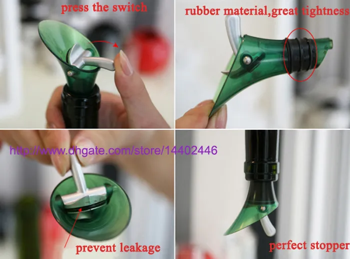 Bar Tools White Red Wine Aerator Plug Cap Bottle Pourer Pour With