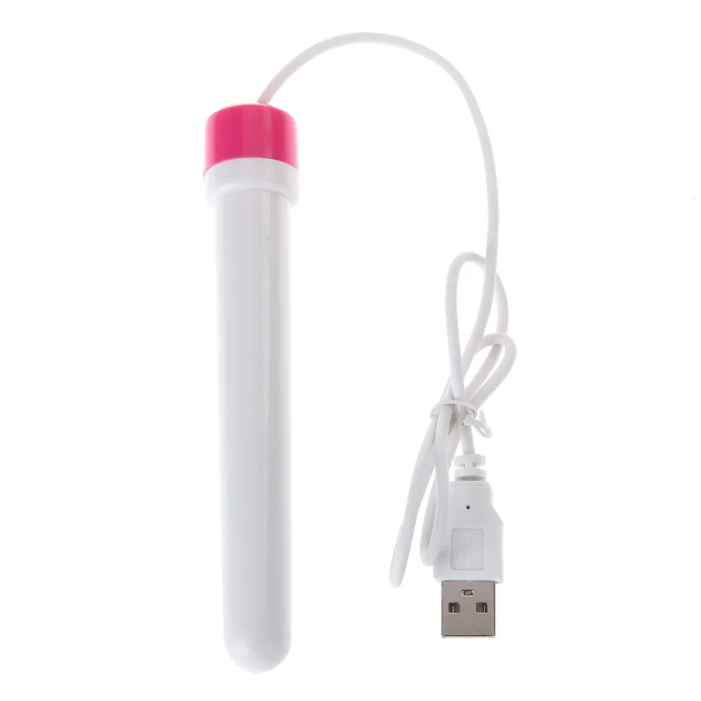 -New White Heating Rods Plastic USB Warmer Sex Toys for Sex Doll ,Vagina Real Pussy Male Masturbator Sex Product 19% q1108