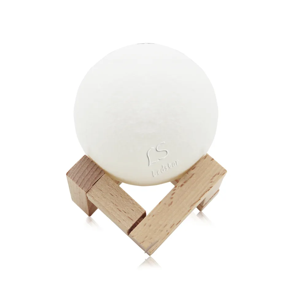 Veilleuse rechargeable impression 3D lampe de lune 9 changement de couleur interrupteur tactile chambre bibliothèque veilleuse décor à la maison cadeau créatif 5100044