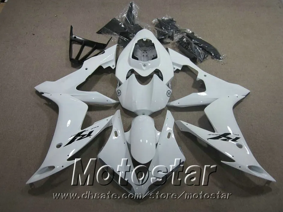 Injection molding ABS fairing kit for YAMAHA 2004-2006 YZF R1 yzf-r1 04 05 06 white black plastic fairings set PQ96