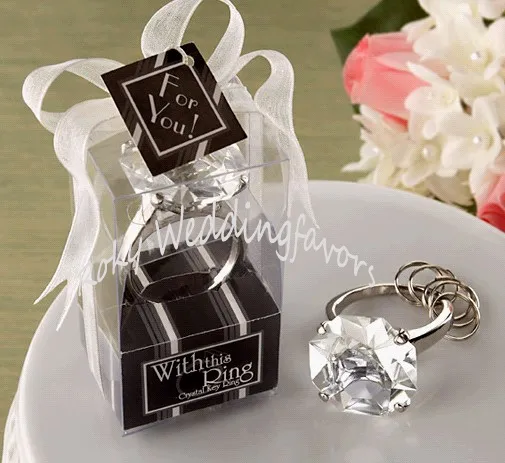 Large diamond sales ring keyring