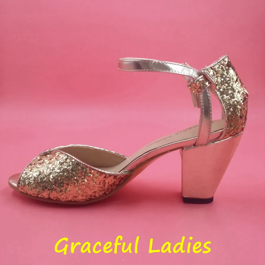 Goud Glitter Spark Bruiloft Schoen Handgemaakte Pumps Leren Sole Comfortabele Pumps Toe 2.5 