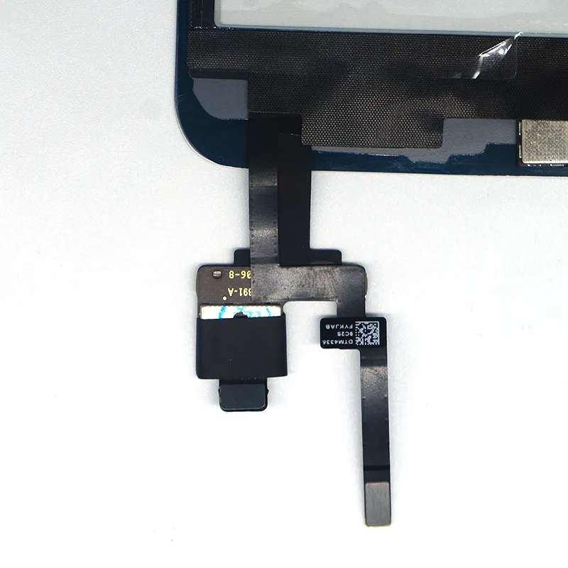 För iPad mini 1 2 utanför pekskärmen digitizer med hemknapp + lim + IC-kontaktpanna