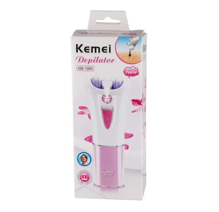 DHL Gratis frakt Kemei Km-1999 Portable Lady Shaver Personal Electric Shaver Shaving Mini Epilator Hårborttagning Razor Trimmer