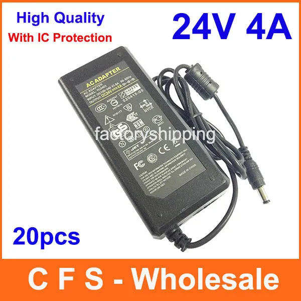 24V 4A 96W 5.5x2.5mm Power Supply Adapter
