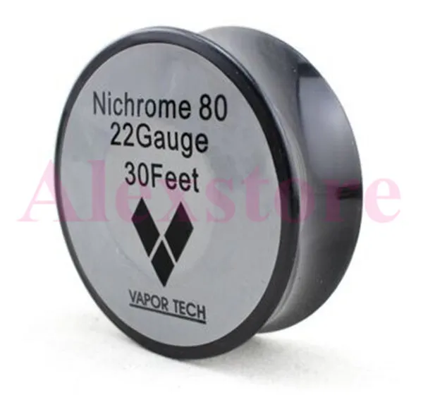 Nichrome 80 Wire heating resistance coil wick 30 Feet Spool AWG 22 24 26 28 30 32 Gauge for DIY RDA atomizer DHL