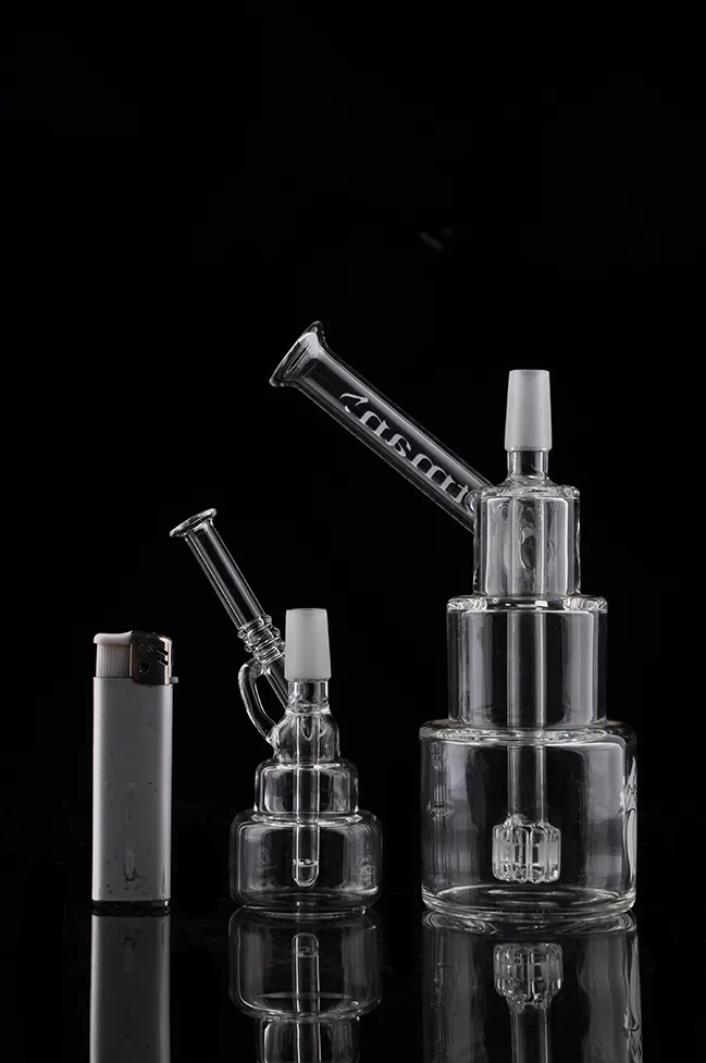 La cachimba más nueva Hitman Glass Bongs Classic Brilliance Cake downstem birdcage perc Pipa para fumar Dab Rigs Tuberías de agua Bong con junta de 14,4 mm