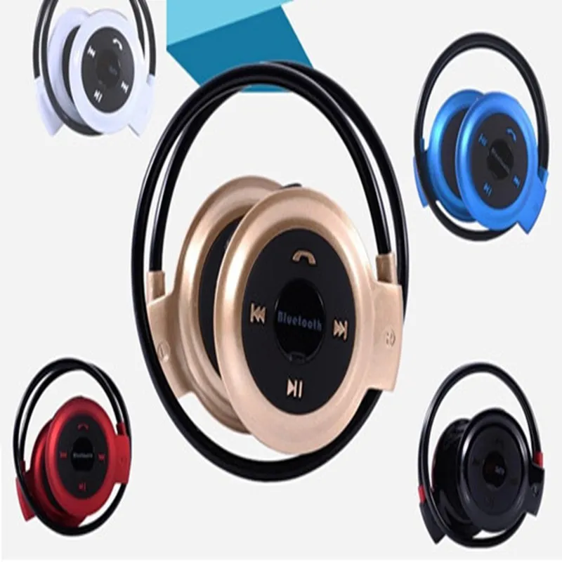 2015 Newest Mini 503 Sport Bluetooth 3.0 Wireless Headphones Music Stereo Earphones Micro SD Card Slot FM Radio Free Shipping