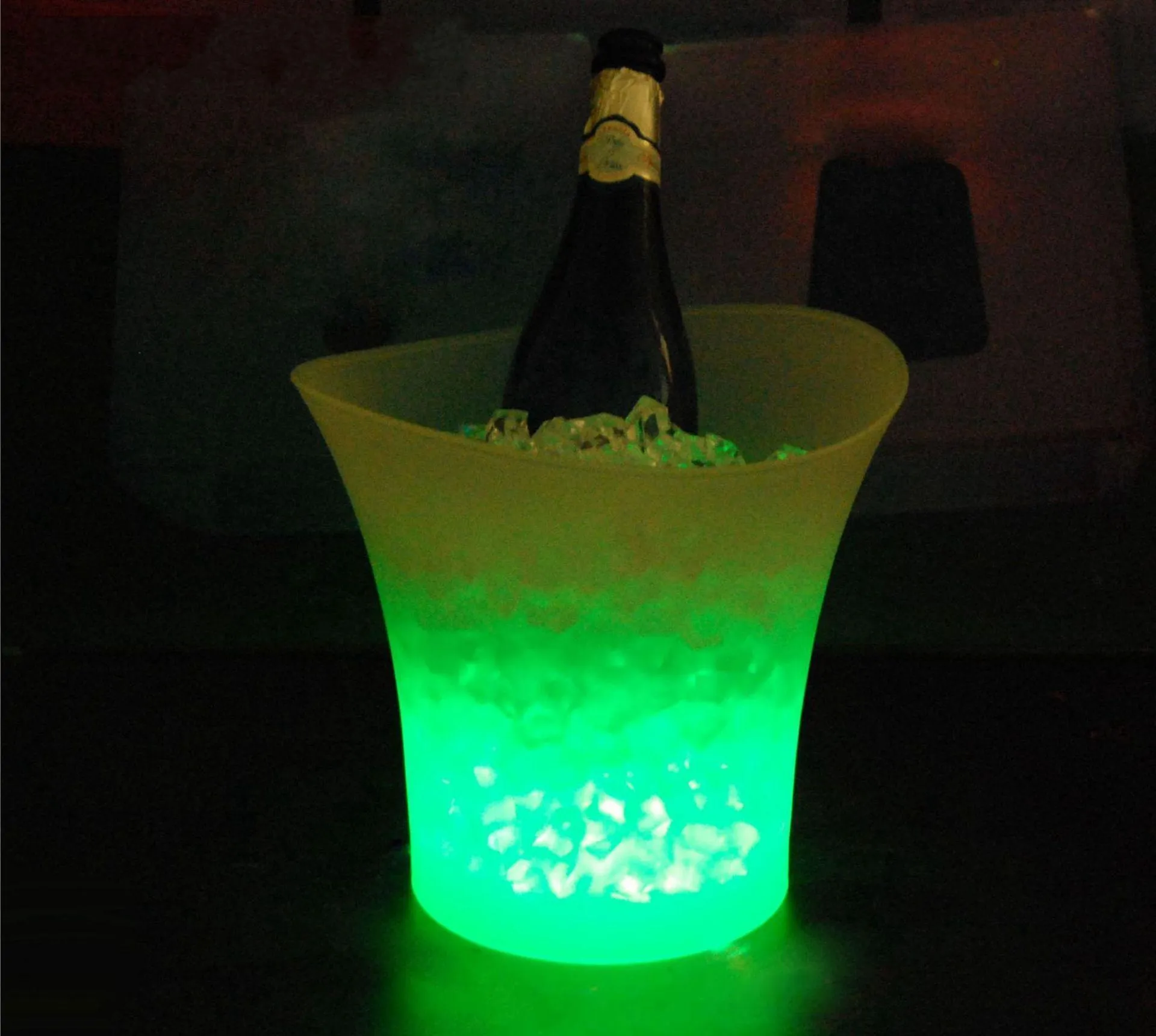 Vendita calda! Secchiello per il ghiaccio a LED con volume da 5 litri che cambia colore, bar discoteche Secchiello per il ghiaccio illuminato a LED Bar con secchiello per birra e vino champagne