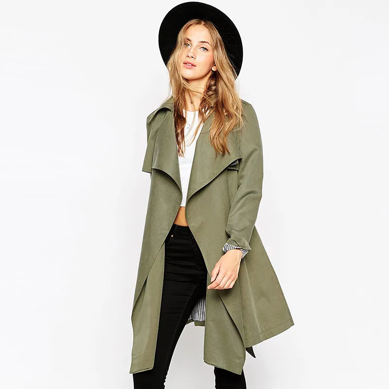 Spring Trench Coat For Women 2016 Fashion Women Raincoat With Belt Plus ...