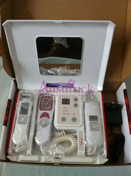 Pro 3in1 Galvanic Ion Skin Care Microcurrent Skin Scrubber LED Photon Skin Föryngring Maskin Skönhetsenhet