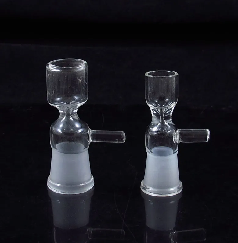 여성 유리 그릇 슬라이드 연기 물 파이프 봉 assh 포수 버블 러 무료 배송 도매 14mm 및 19MM