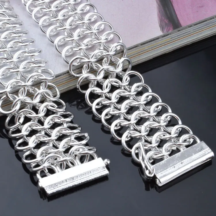 with tracking number Top Sale 925 Silver Bracelet Loopy Bracelet Silver Jewelry cheap 1781