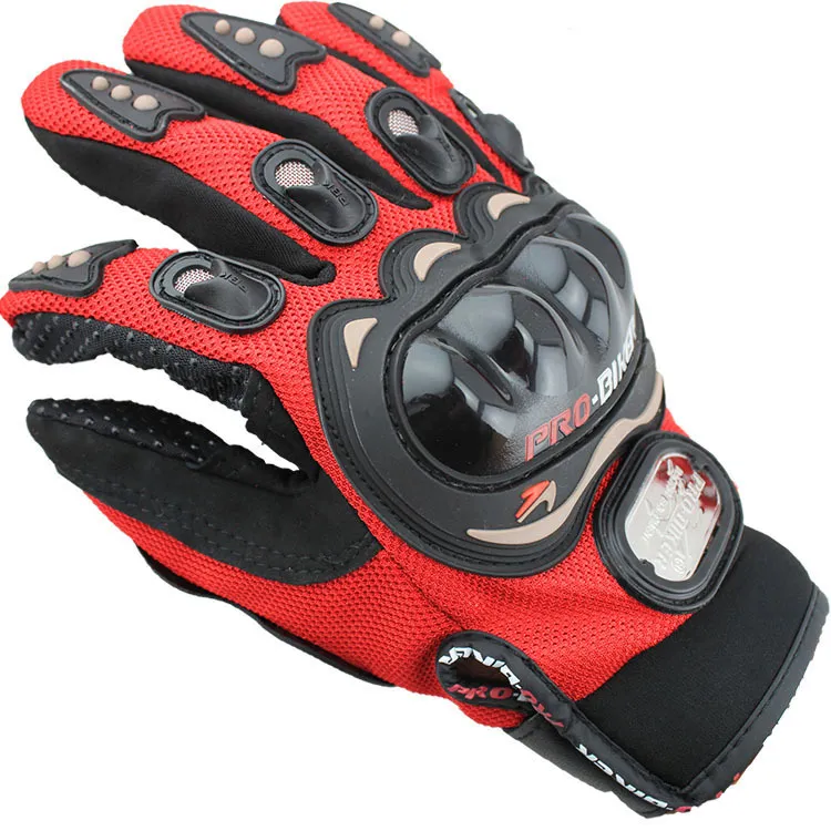 Sport all'aria aperta full finger knight riding moto Guanti da moto 3D tessuto a rete traspirante uomo guanto da locomotiva in pelle5465744