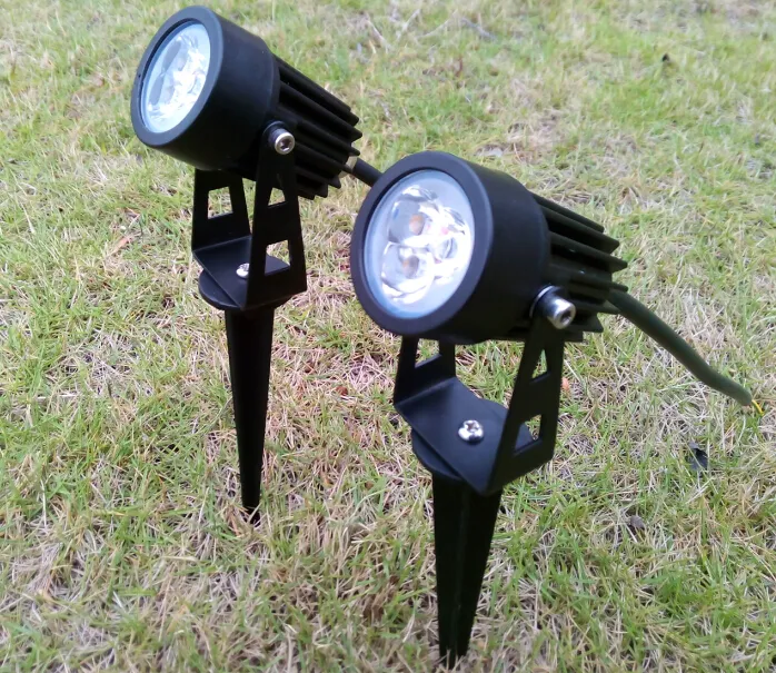 Outdoor Garden LED Lawn Lamps 3W High Power 3x1W Light Bulb 3 Watt Spot Lights Bulbs Spotlight CE ROSH Waterproof IP65 Lighting 