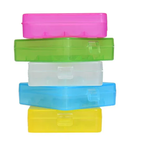 Plastic Battery Storage Boxes Case 18650 Battery Holder Container Colorful For 18650 Batteries