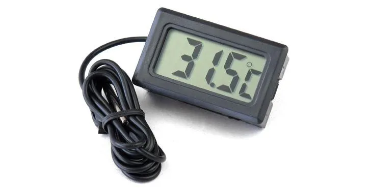 Professinal Mini Digital LCD Probe Aquarium Kylskåp Frys Termometer Termograph temperatur för kylskåp -50 ~ 110 grad