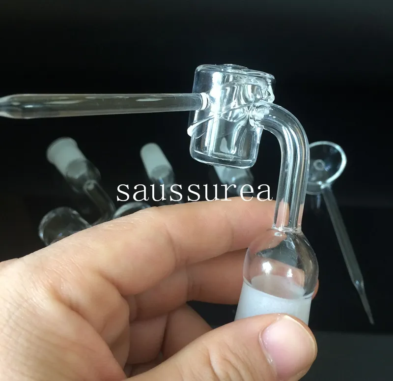 4 mm dikke hoogwaardige Domeless Quartz Banger Nail + Quartz Carb Cap, 14 mm/18 mm, mannelijk/vrouwelijk gewricht, gratis verzending