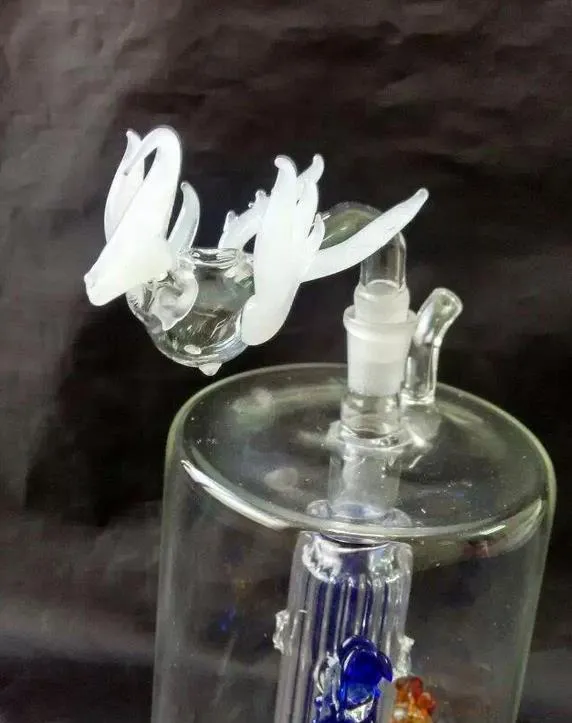 Frete grátis por atacado ---- 2015 novo pote de vidro branco Phoenix, vidro Hookah / acessórios de vidro bong, vendas à vista