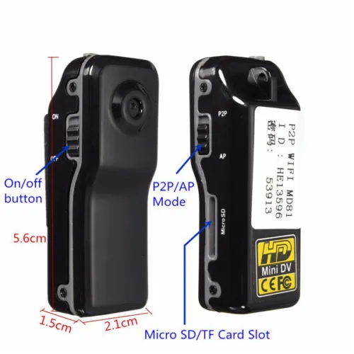 mini telecamera mini videocamera di registrazione DVS MD81 Mini telecamera di sicurezza DV sorveglianza remota IP wireless WIFI