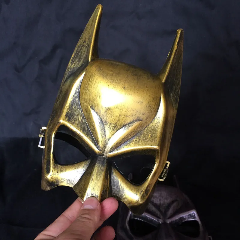 DHL Shipping Retro Máscara Halloween Masquerade Party Batman Bat Eye Mask Costumes herói Cosplay ouro e prata um tamanho serve para a maioria Adulto