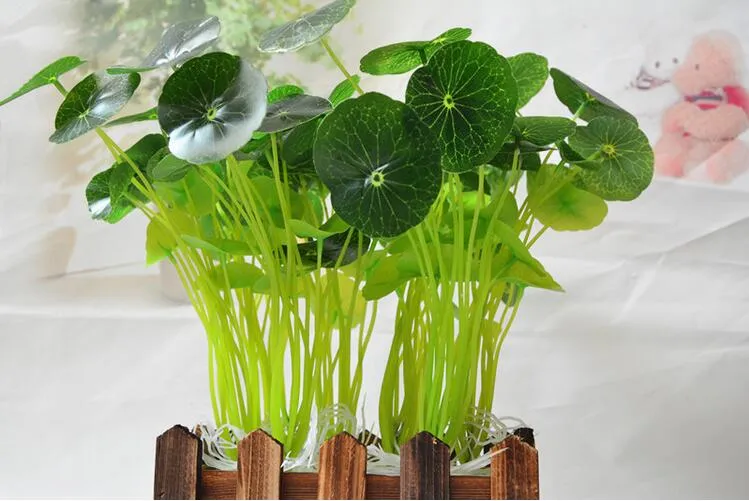 Künstliche Lotusblätter aus grüner Seide, 12 Köpfe, mit weißem Barba-Real-Touch-Tuch, reine Handarbeit, kostenloser Versand DT005