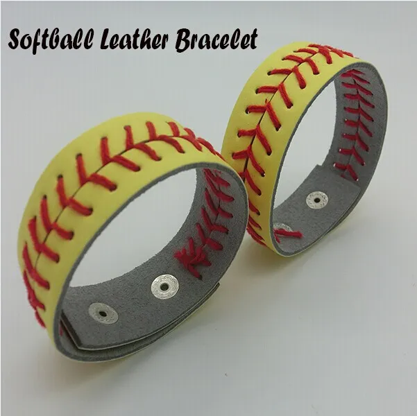 Diadema con costura de softball de 25 piezas + lazo para el pelo con costura de softball de 25 piezas + llavero con costura de softball de 25 piezas + pulsera con costura de softball de 25 piezas