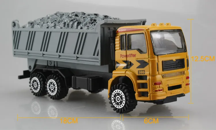 DIY Truck Toy, Educational Truck Series Model, 5 Kinds of Trucks, Proportion 1:50, Precision Super Simulation Vehicles for Gifts, Collecting