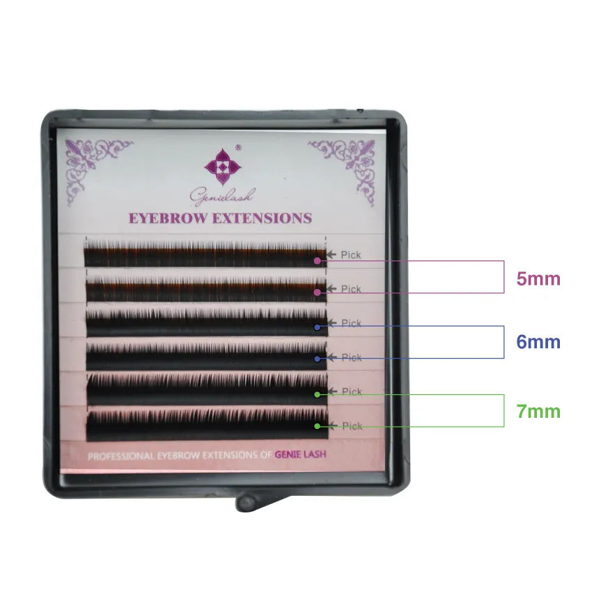 Wholesale-10 pcs/Lot Bottom Lash Extensions J curl 5 6 7mm Short Sizes for Under False Eyelashes Professional Use Only
