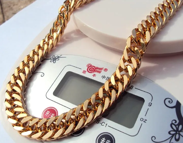 14K 8MM YELLOW GOLD SOLID CURB 24 CHAIN NECKLACE  AVAILABLE IN Lengths 7 30