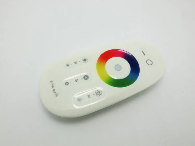 RGB LED-styrenhet DC12-24A 18A RGB LED Controller 2.4G Touch SN RF Remote Control för LED-stripkula nedliggande2287019