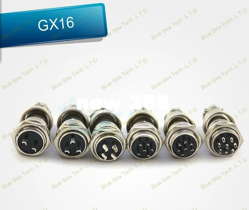 Aviation Plug Connector GX16/GX20/GX12 Aviation Connector Set - Male & Female Metal Plug, 2/3/4/5/6 Pin Options GX16 GX20 GX12 Metal Panel Connector Male Female Set 2-6 Pin - Foto 9