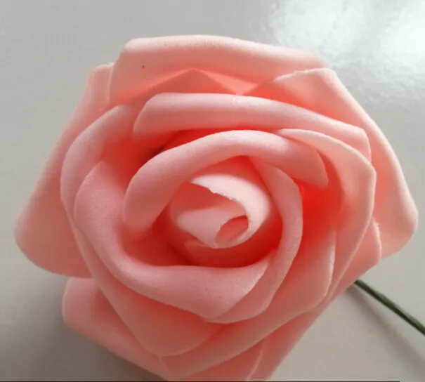 100 stks Kunstbloemen Rose 8cm Foam Flowers for Bridal Bouquets Wedding Decor Groothandel Foam Flowers