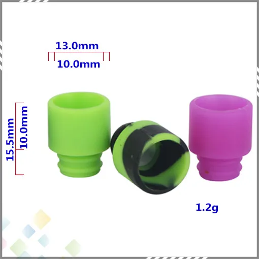 Colorful Disposable Silica Gel Drip Tip Silicone 510 Mouthpiece Wide Bore Smoking Accessories Best quality DHL Free