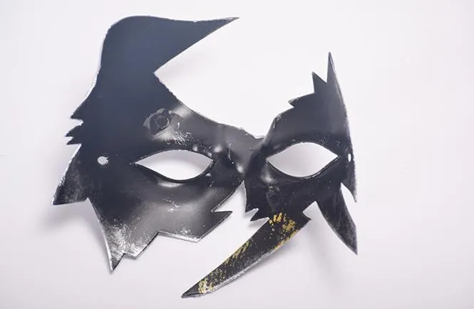 Erkekler Vintage Design Masquerade Maske Fantezi Mardi Gras Partisi Yarım Maskeler Müzikal Balo Dersleri Siyah Gümüş Bronz Erkekler Serin Maskesi