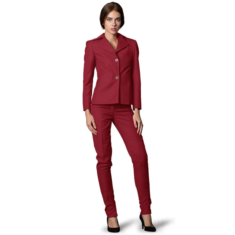 Custom Made Women Business Suits Single Breasted Formal Female Office