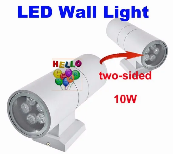 6W 12W 18W 24W Outdoor Wall Lamp Одиночная двойная головка вверх по светодиодной стену.