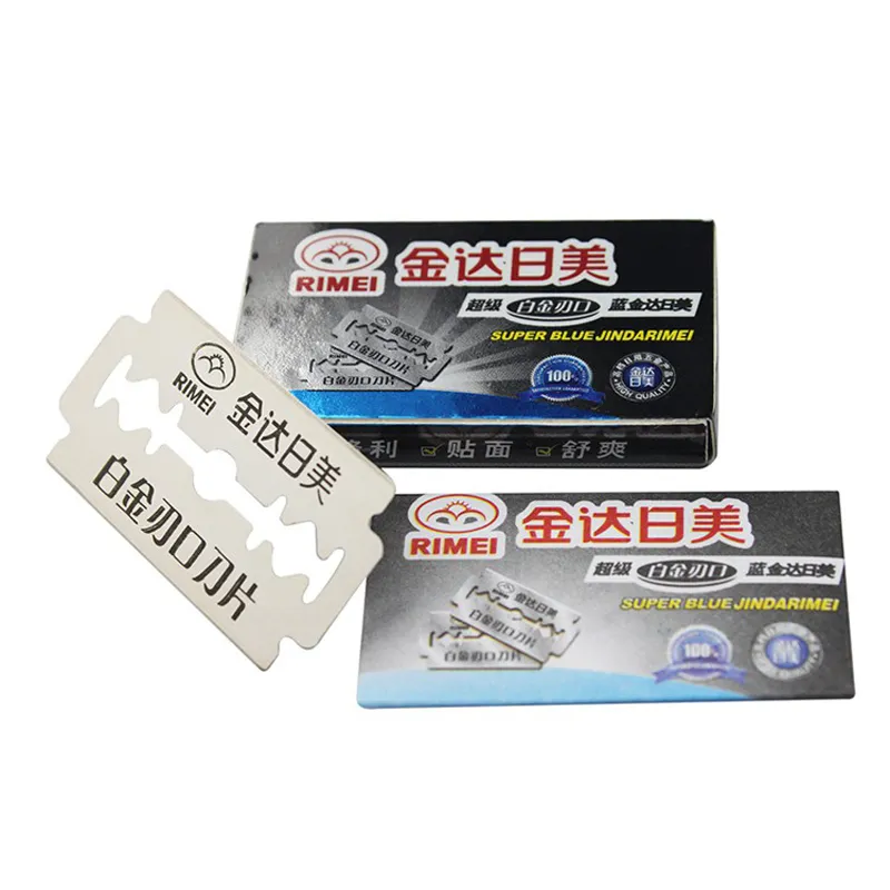 100 تهم RI MEI MEN SANIVE SANIDE SANIDY RAZOR LEDS Blade مزدوج الحافة الفولاذ المقاوم للصدأ لحلاقة تقنية ألمانيا 20217Z6018446