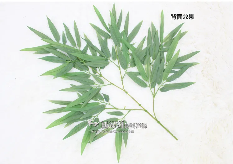 Kunstmatige zijde bamboe blad kunstmatige planten kunstmatige boom takken groene bamboe blad takken home decor gratis verzending