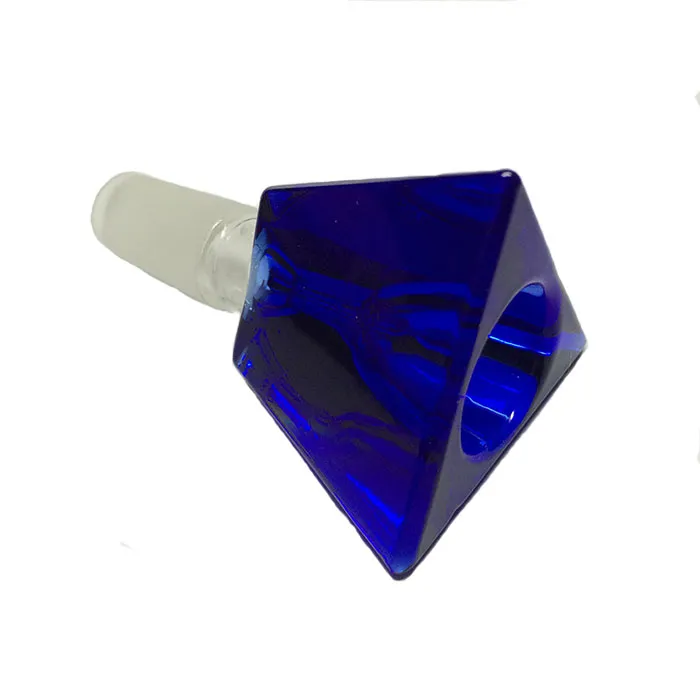 Heady colored Triangle Glass bowls Smoking bowl Glass water pipes male bowl 14 & 18mm free ship