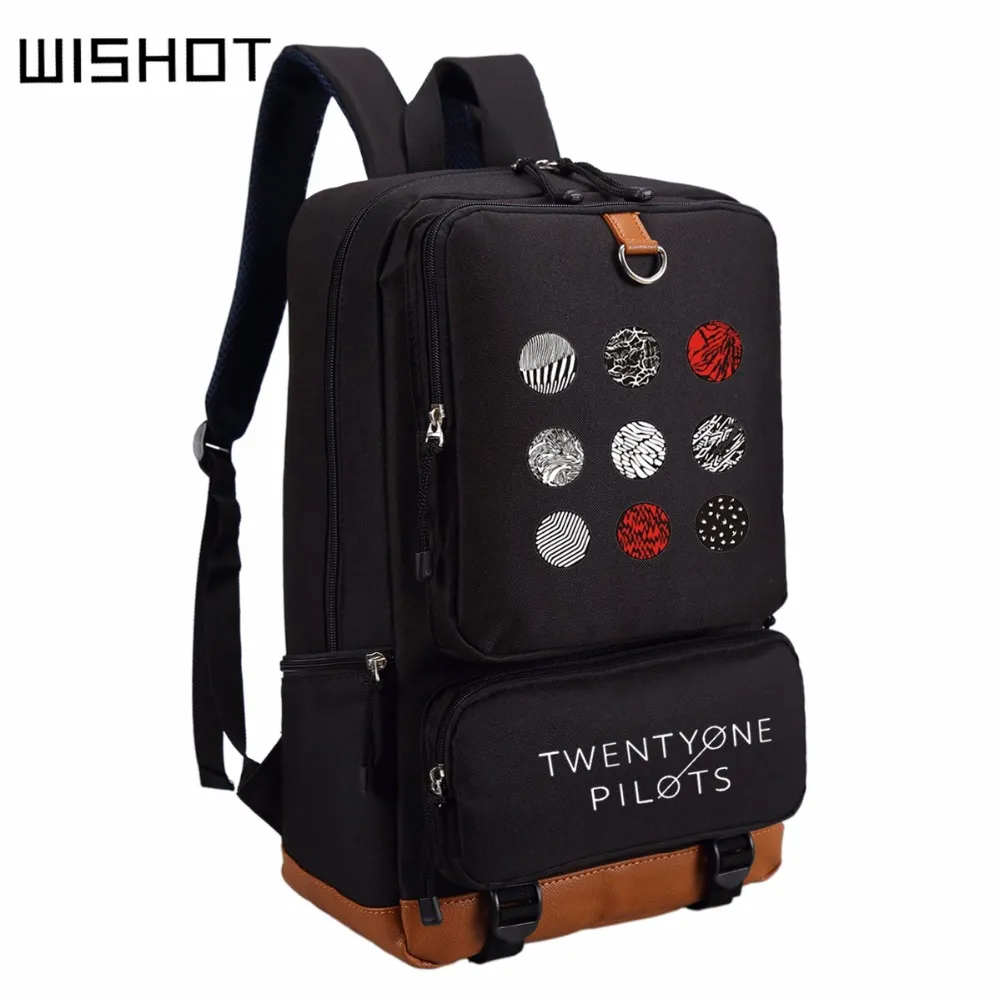 Twenty One Pilots Mochila De Moda Adolescentes Hombre Mochila Escolar Bolso De Viaje Bolsa De Hombro Laptop De 29,61 € | DHgate